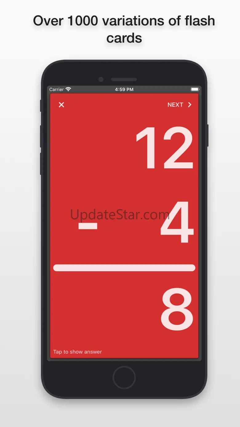 mathCards ÷ x + - 2.0.1