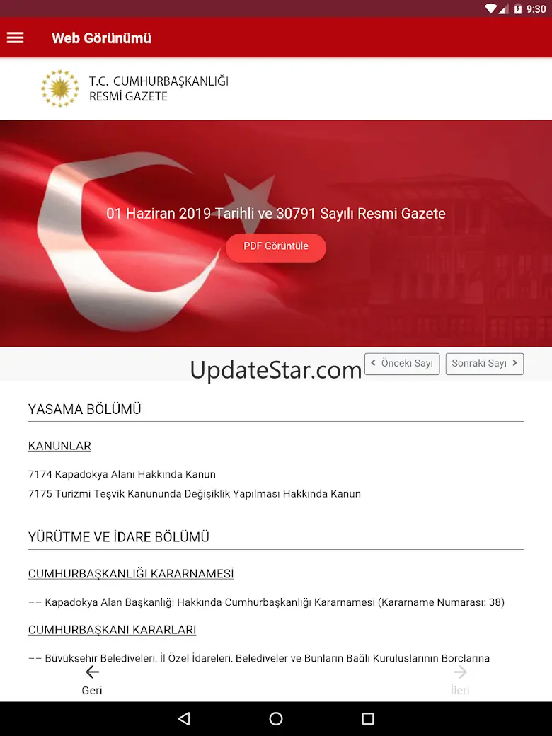 T.C. Resmi Gazete 2.2.8
