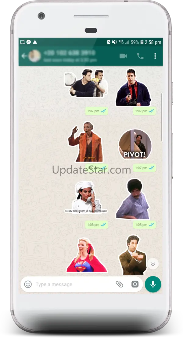 Friends TV Show Stickers for W 2.2.1