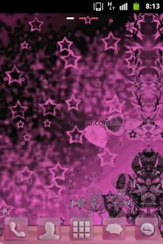 Dark Pink Theme GO Launcher 4.7