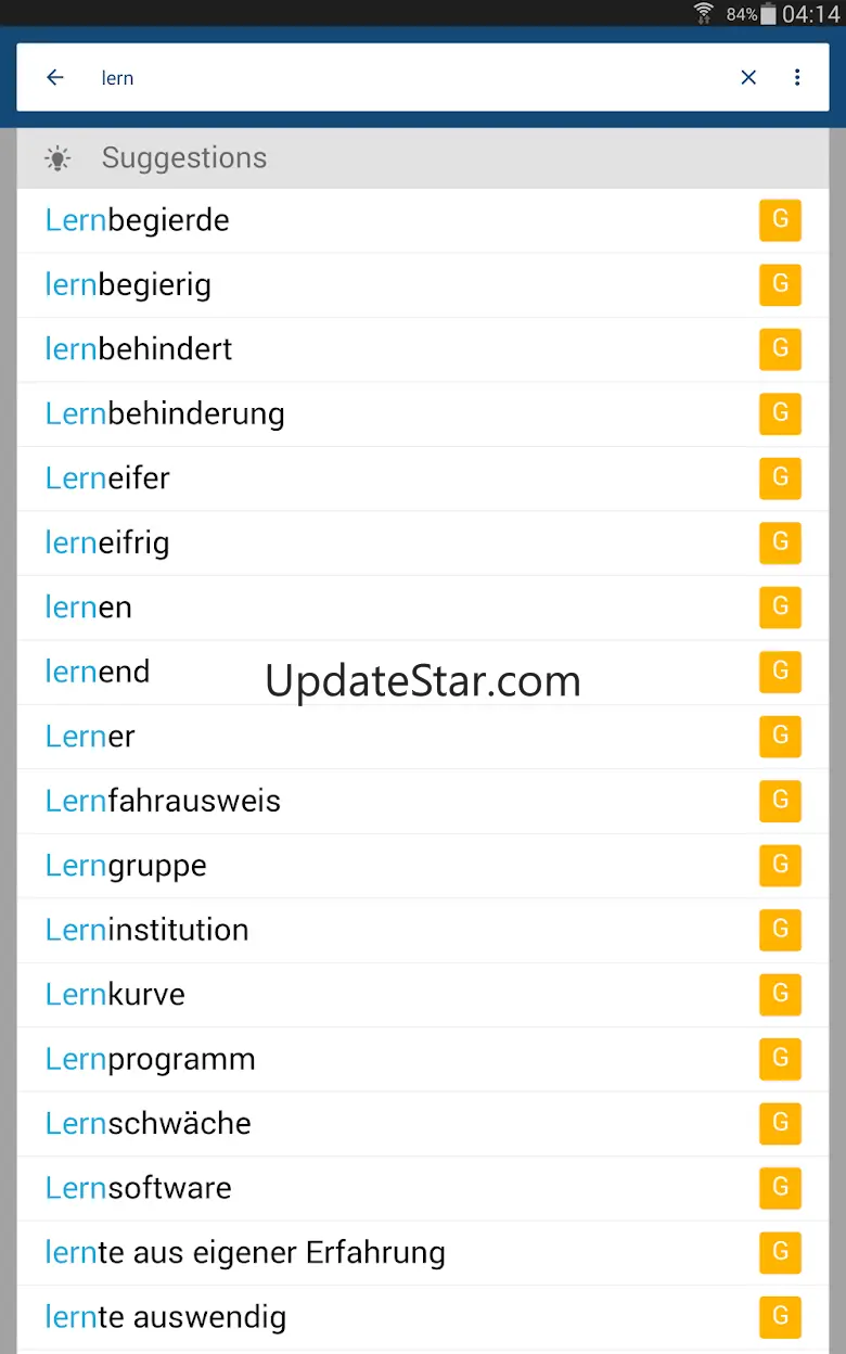 German English Dictionary & Tr 11.0.0