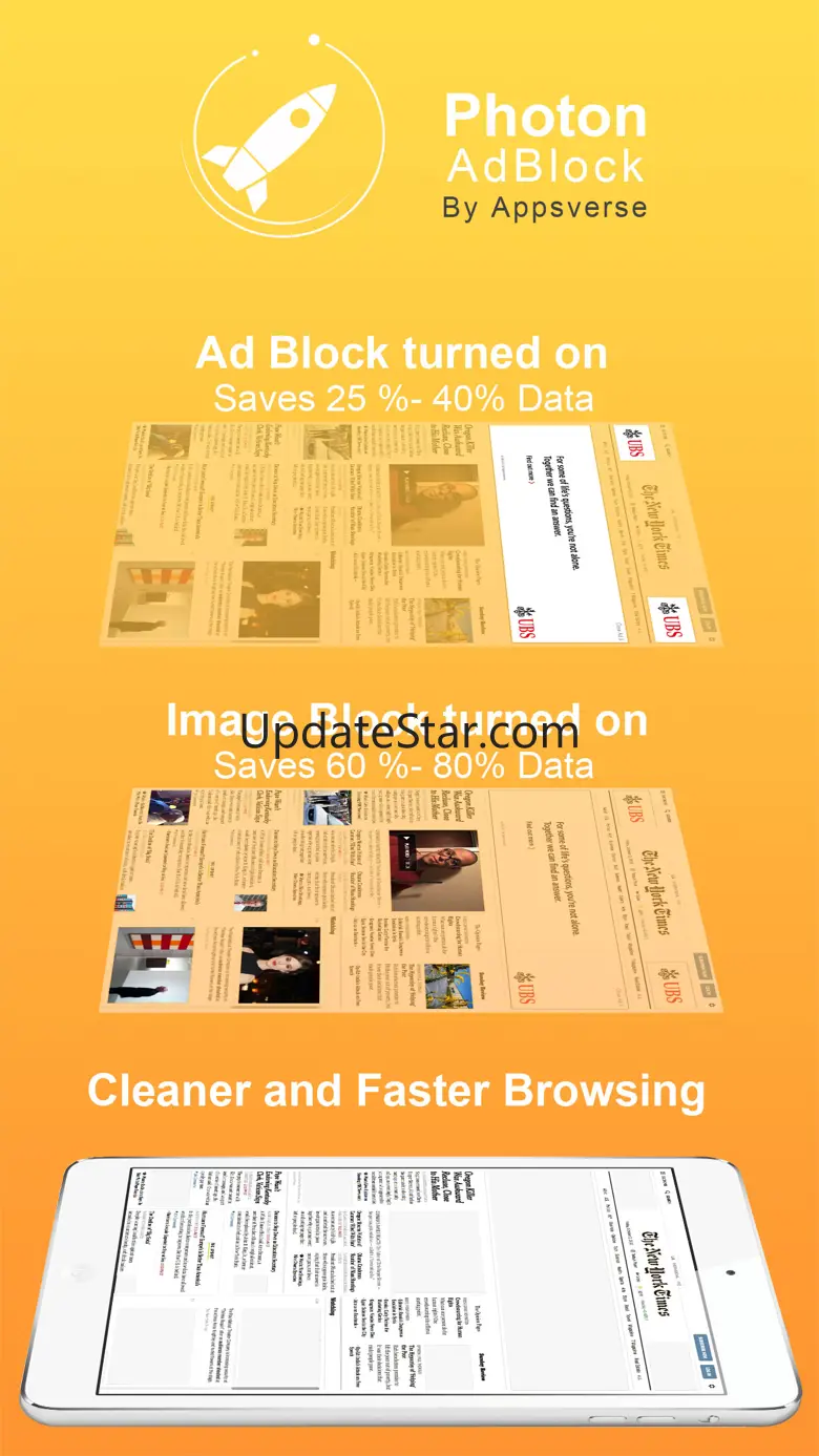 Photon Ad Blocker for Private Secret Browser App 2.0