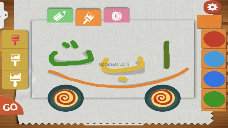 Arabic Alphabet Letters trace 2.3