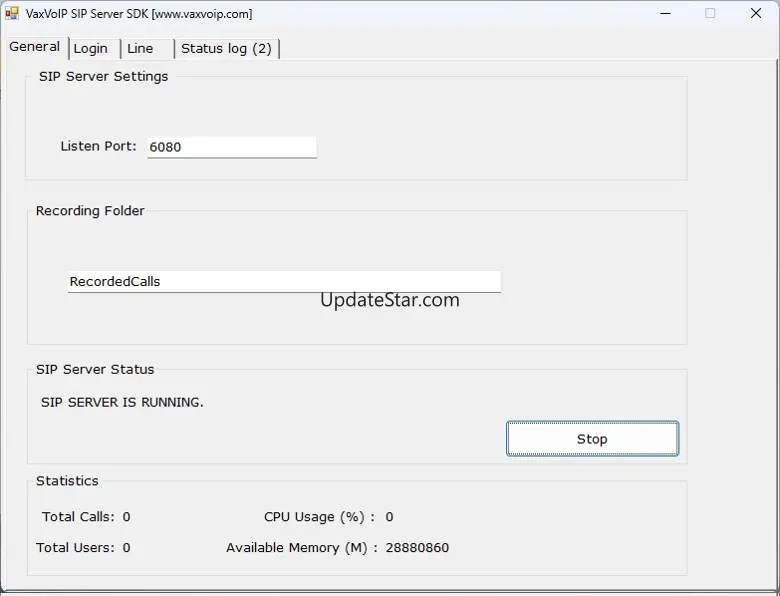 VaxVoIP SIP Recording SDK 8.0.4.0