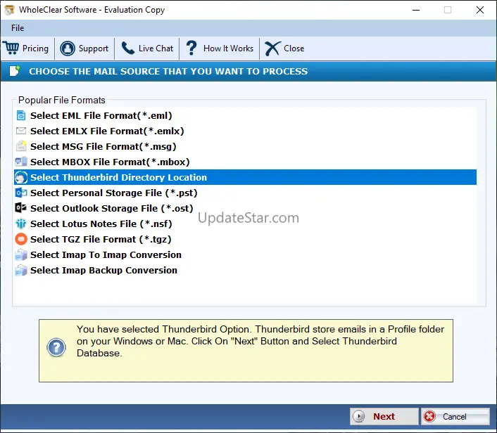 FixVare Thunderbird to NSF Converter 2.0
