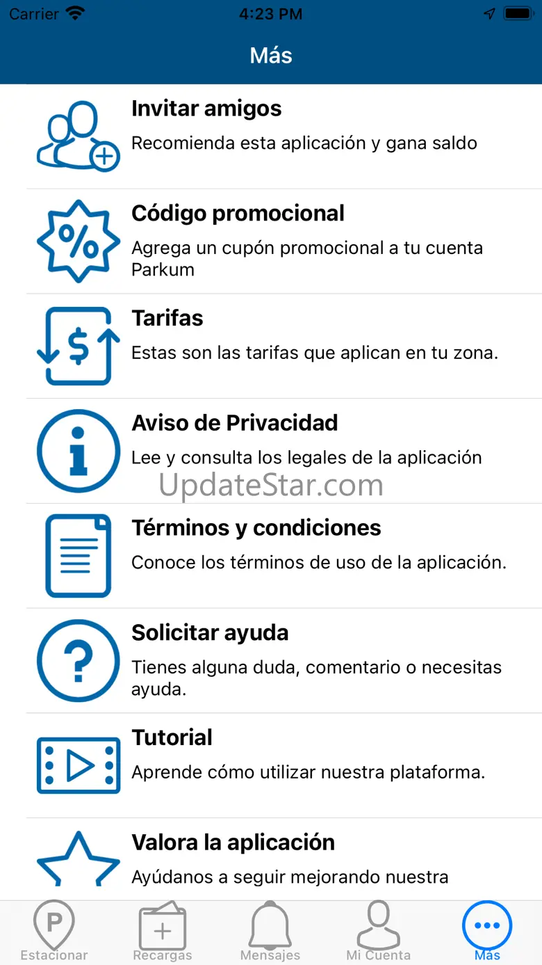 Parquimetros Parkum IOS 2.9