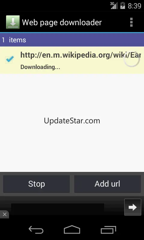 Web page downloader 0.985