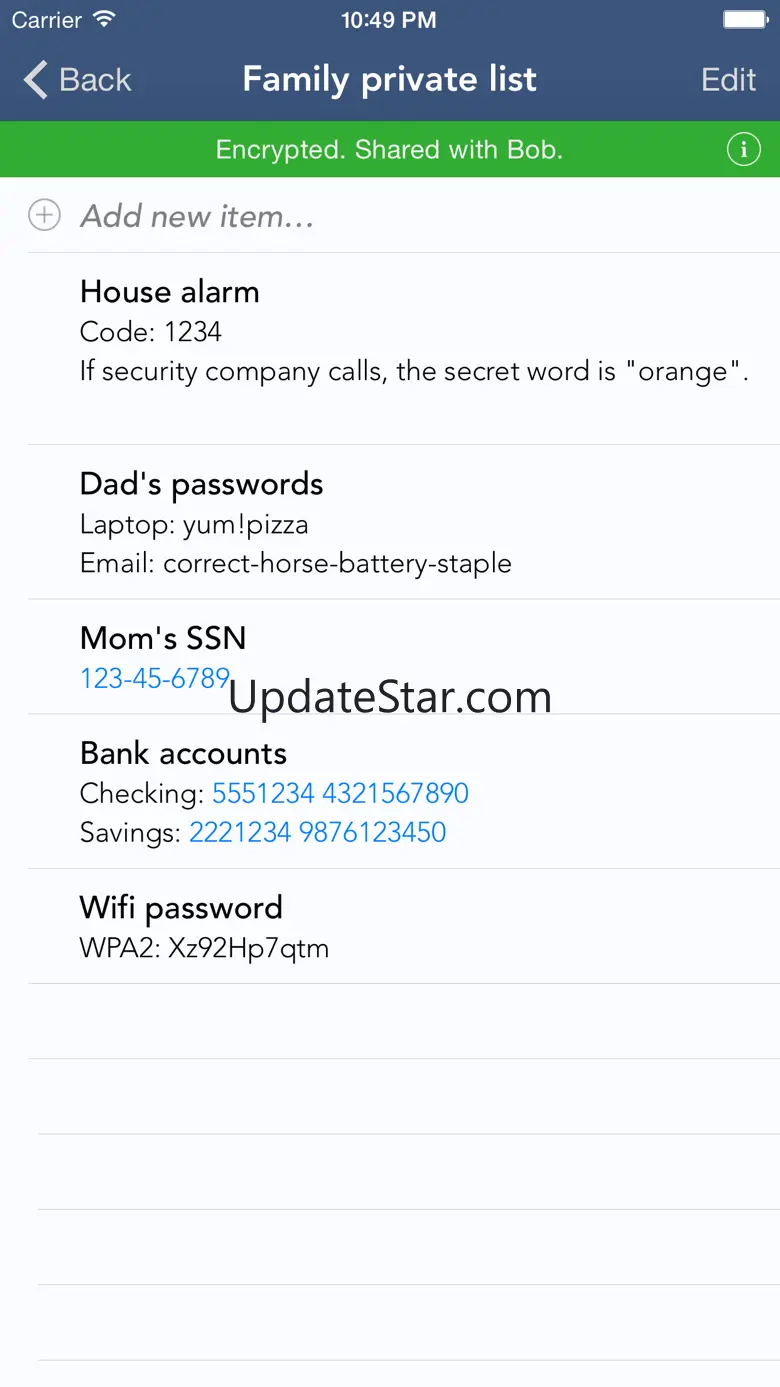 Our Shared Lists – Private, Secure Shared Lists 1.7.0