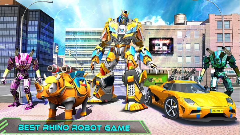 Rhino Robot War Car Transform 1.0