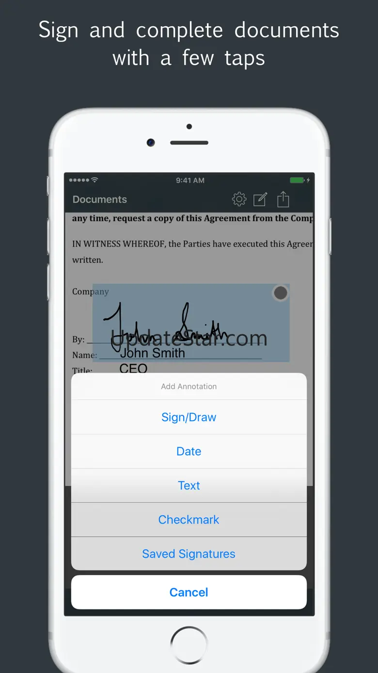 Sign by JotNot - fill and sign PDF form or sign PDF document 2.1.1