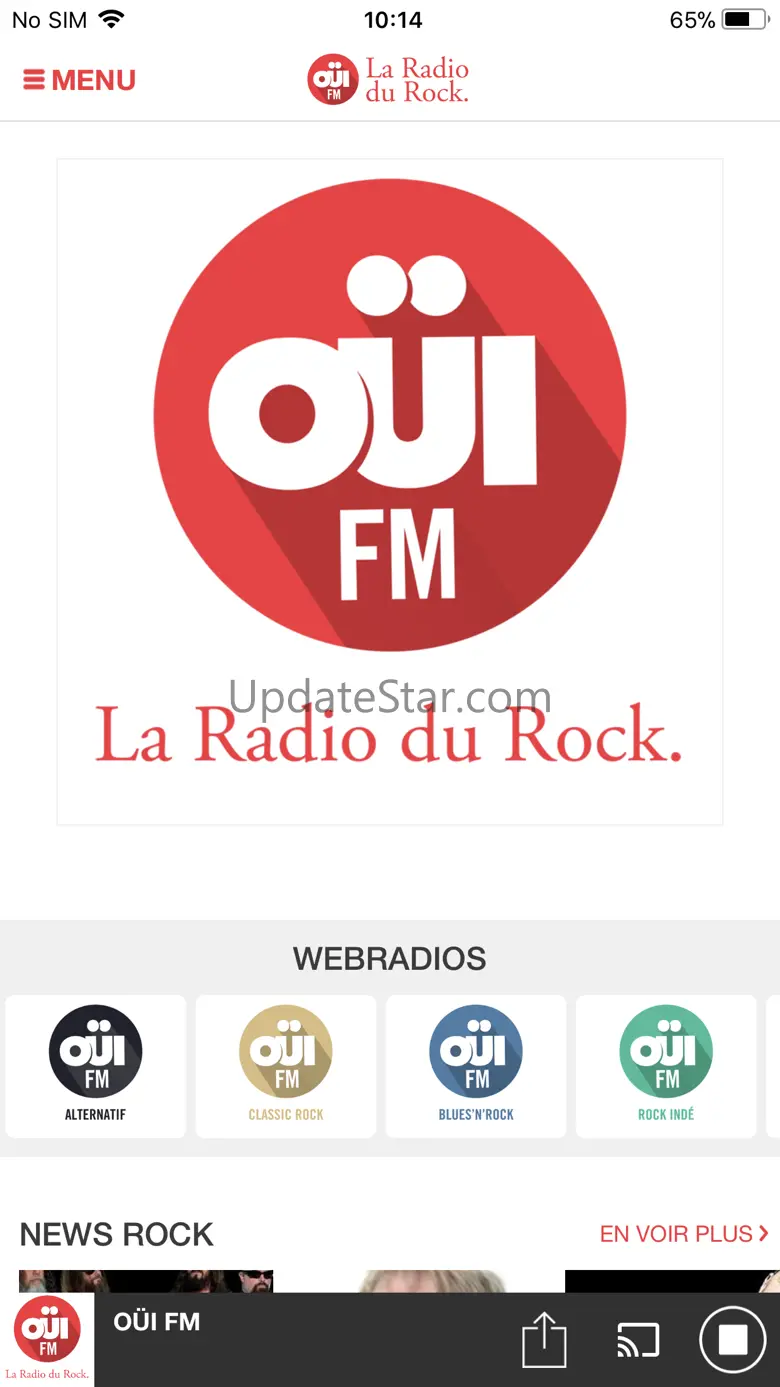 OUI FM La Radio du Rock. 7.4.6