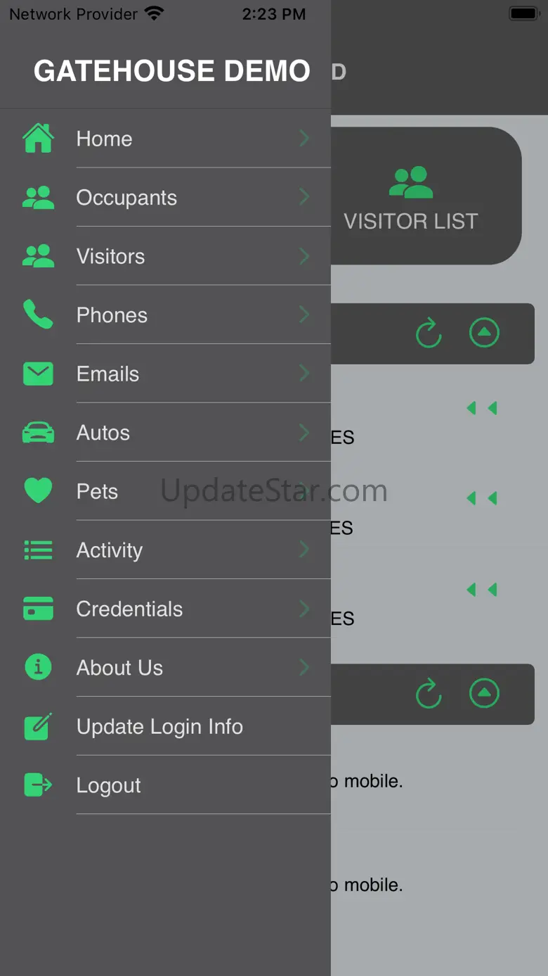 GateHouse® Resident Phone App 5.0.3