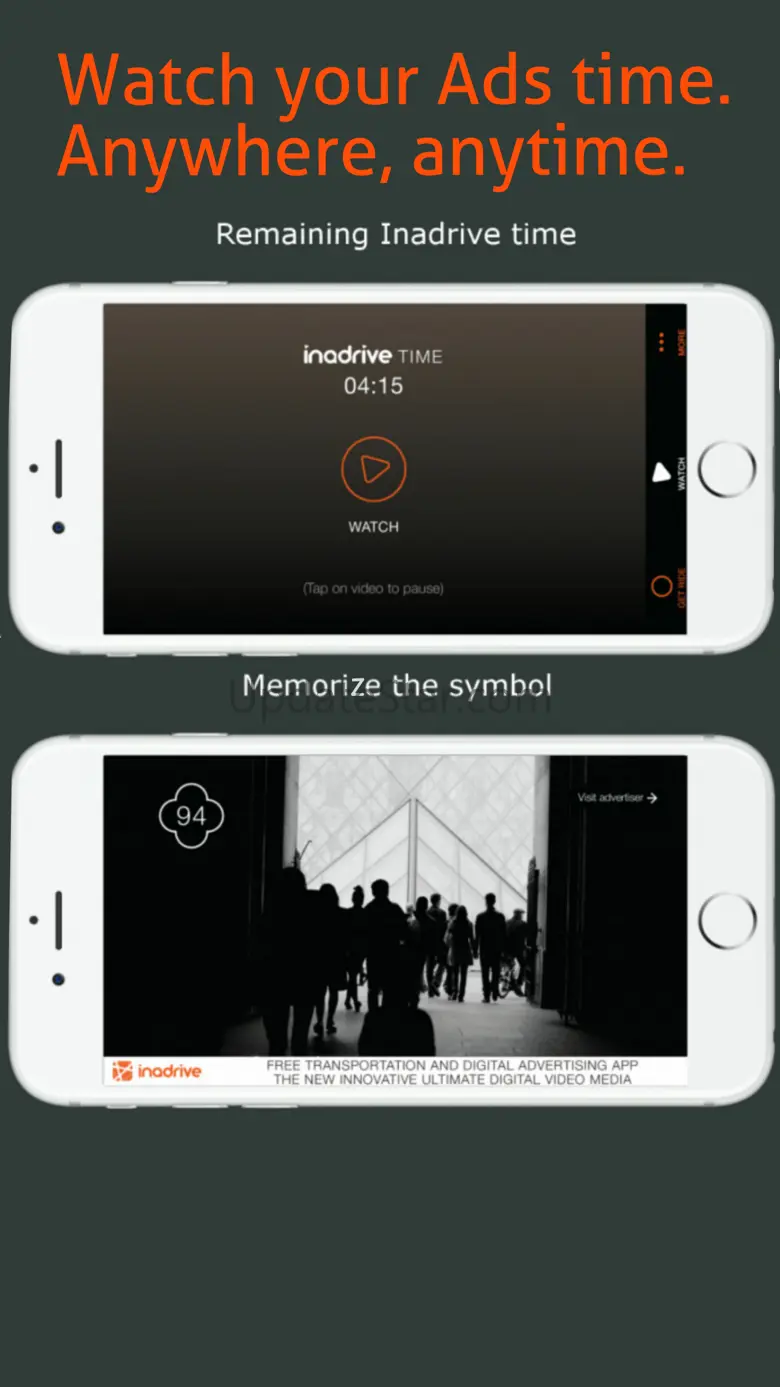 InADrive: Ride 'n' watch app 1.5