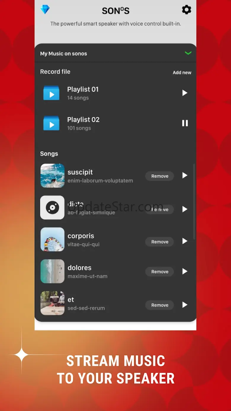 Sono S1, S2 Speaker Controller 3.6
