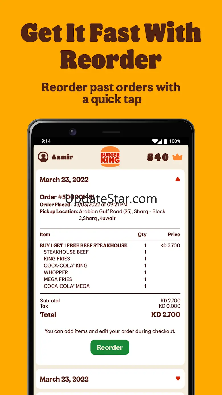 Burger King Kuwait 3.3.1