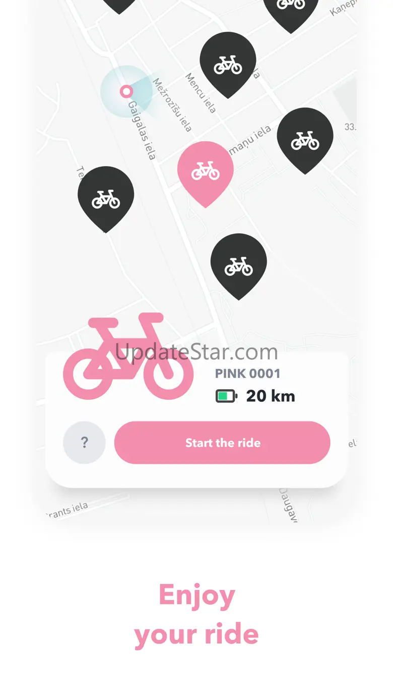 Pink Bike Sharing Bermuda 8.26