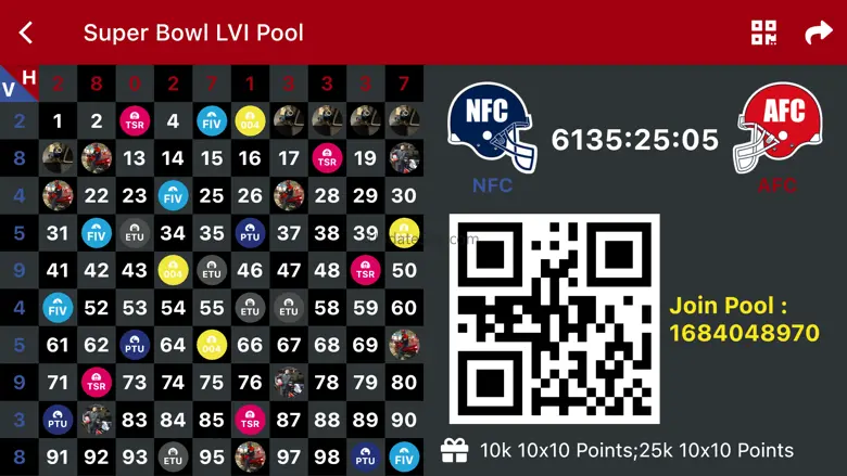 10x10 Sports Squares - Pool 5.3.3