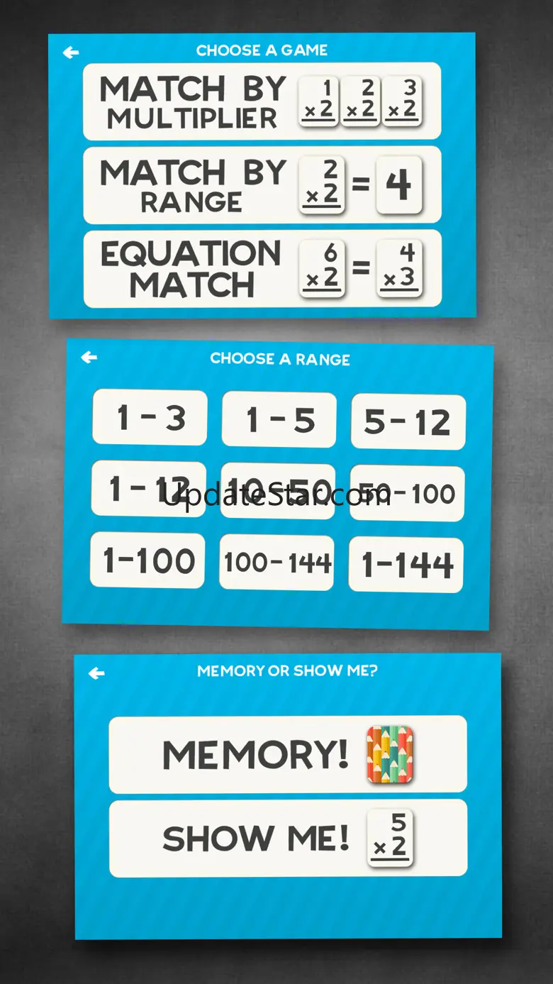 Multiplication Flash Cards Games Fun Math Problems 2.4