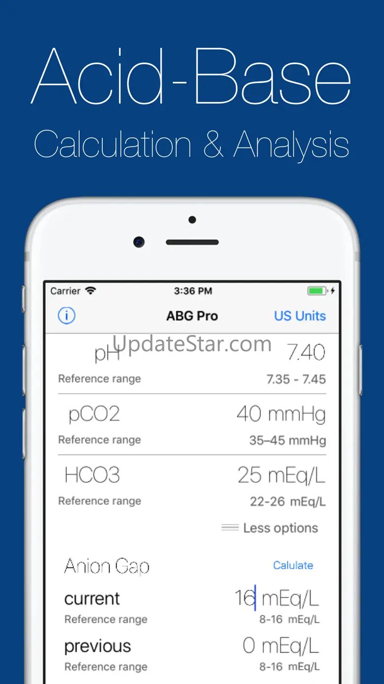 ABG Pro Acid Base Calculator 1.0