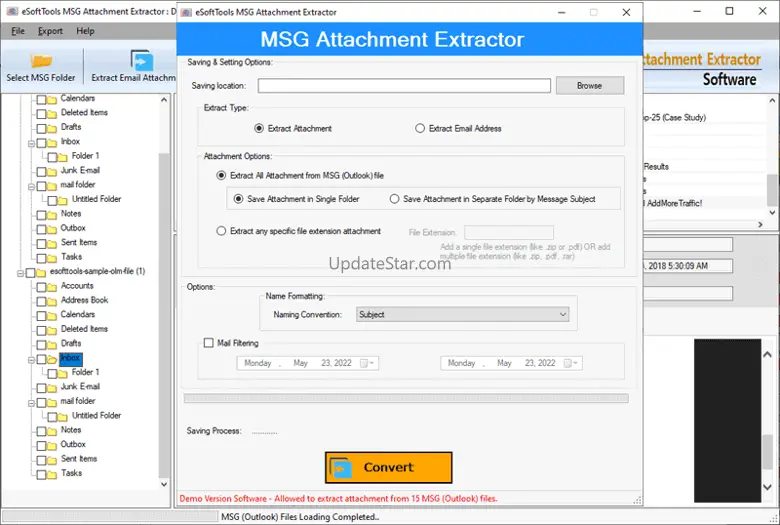eSoftTools MSG Attachment Extractor 2.5