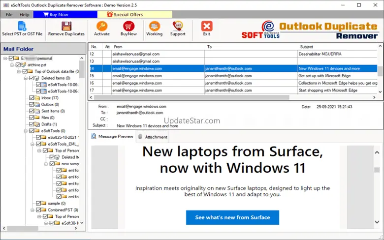 eSoftTools Outlook Duplicate Remover 2.5