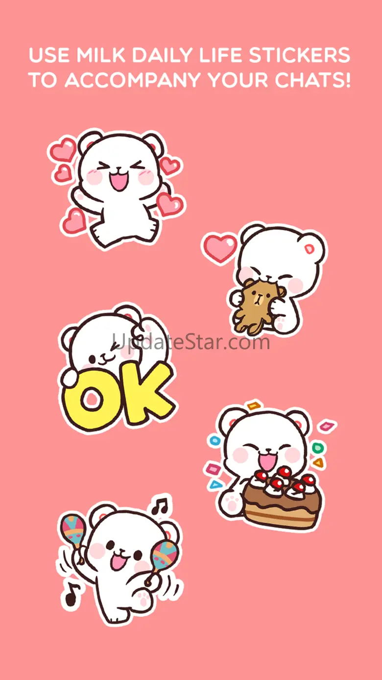 Milk Daily Life Stickers 1.0