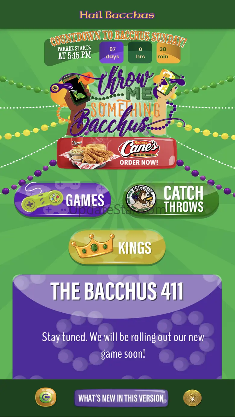 Throw Me Something Bacchus! 2.0.20