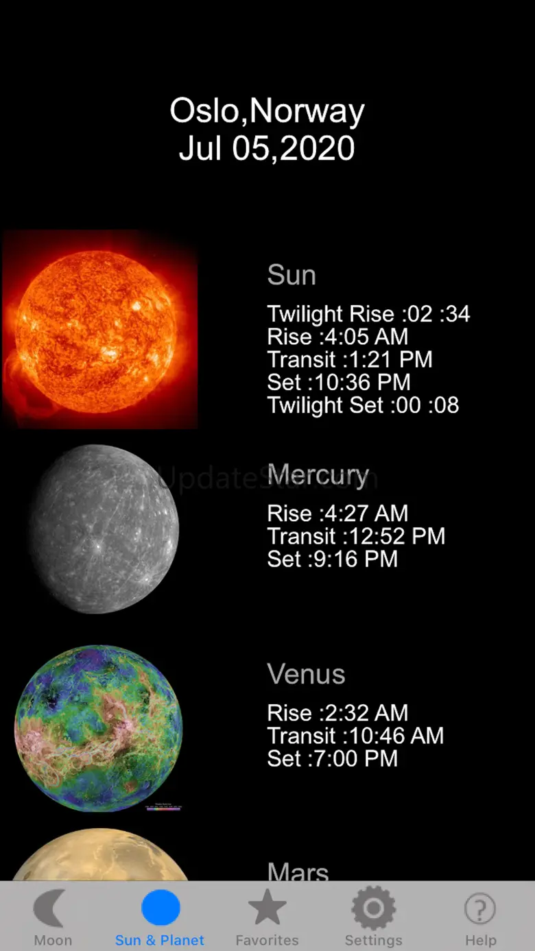 Moon Phase & Sun Rise/Set 1.7.2