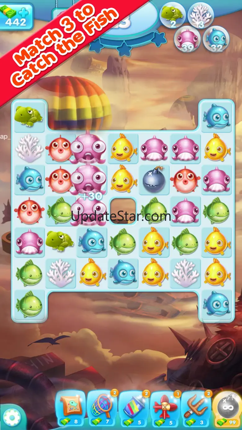 Marine Adventure -- Collect and Match 3 Fish Puzzle Game for TANGO 116