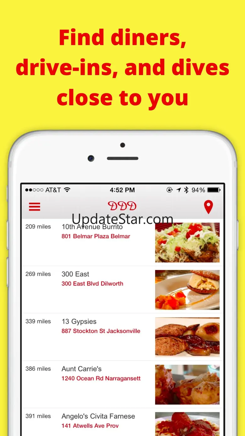 Locator for Diners, Drive-Ins, and Dives 1.1