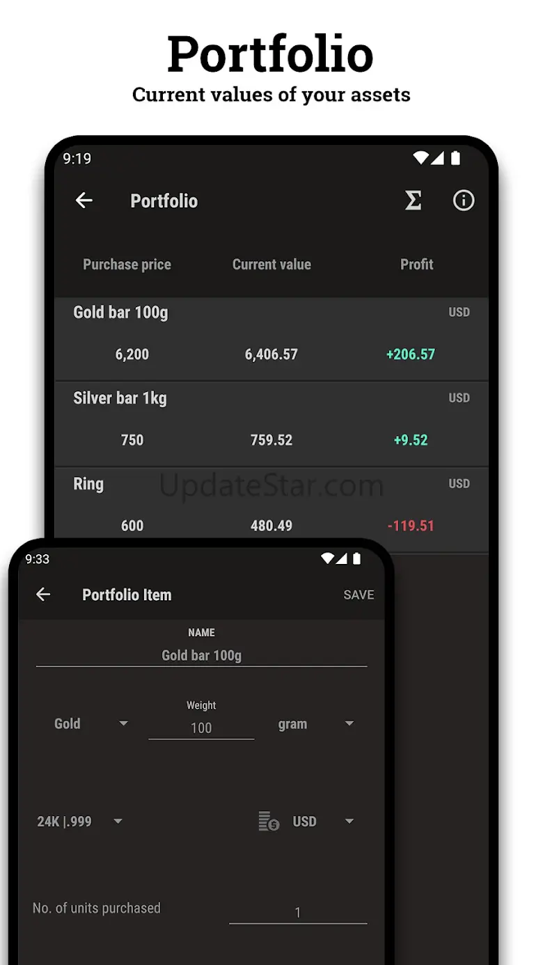 Gold and Silver Prices 4.0.11