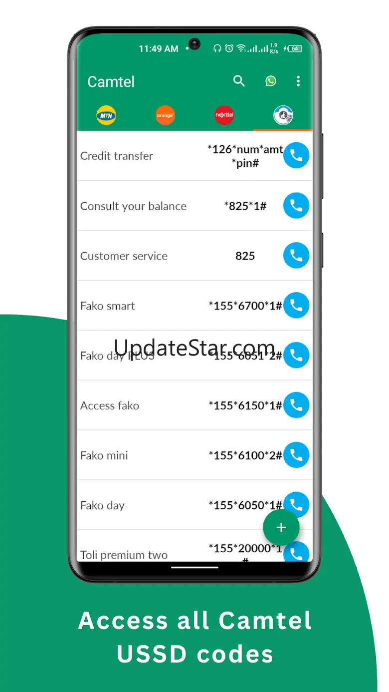 CamCodes- MTN, Orange, Camtel 1.7.6