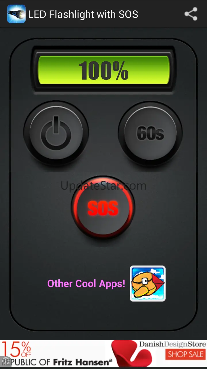 LED Flashlight HD + SOS 1.852