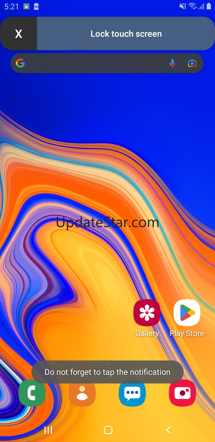 Lock touch screen for video 1.15