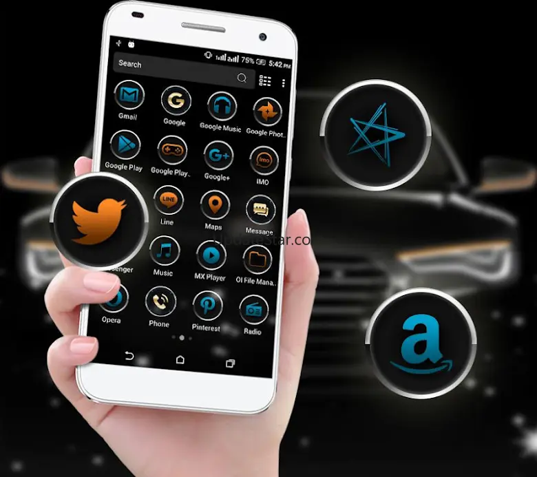 Black Car Launcher Theme 5.1
