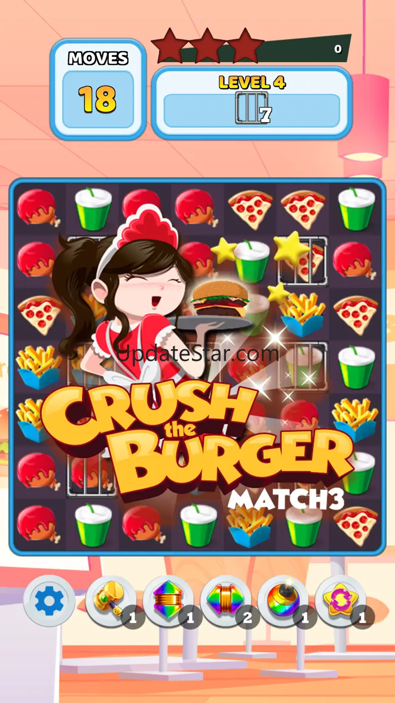 Crush The Burger ! Match 3 3.5