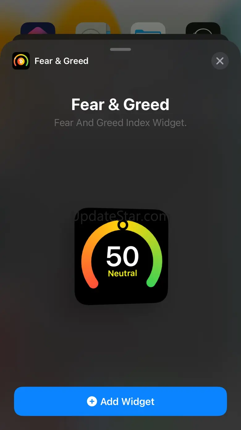 Fear And Greed Index Widget 2.1