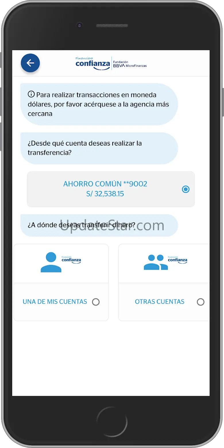 App de Financiera Confianza