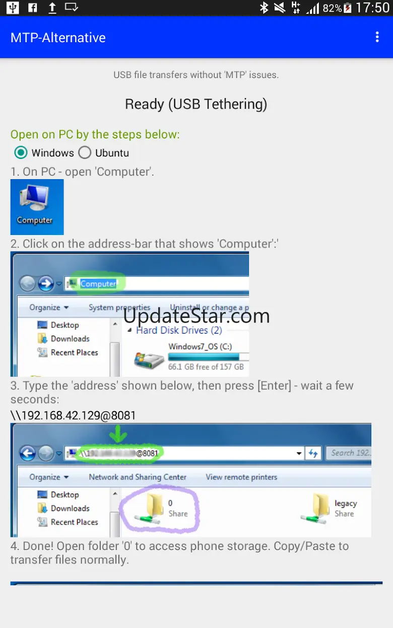MTP-Alternative USB Drive 1.3
