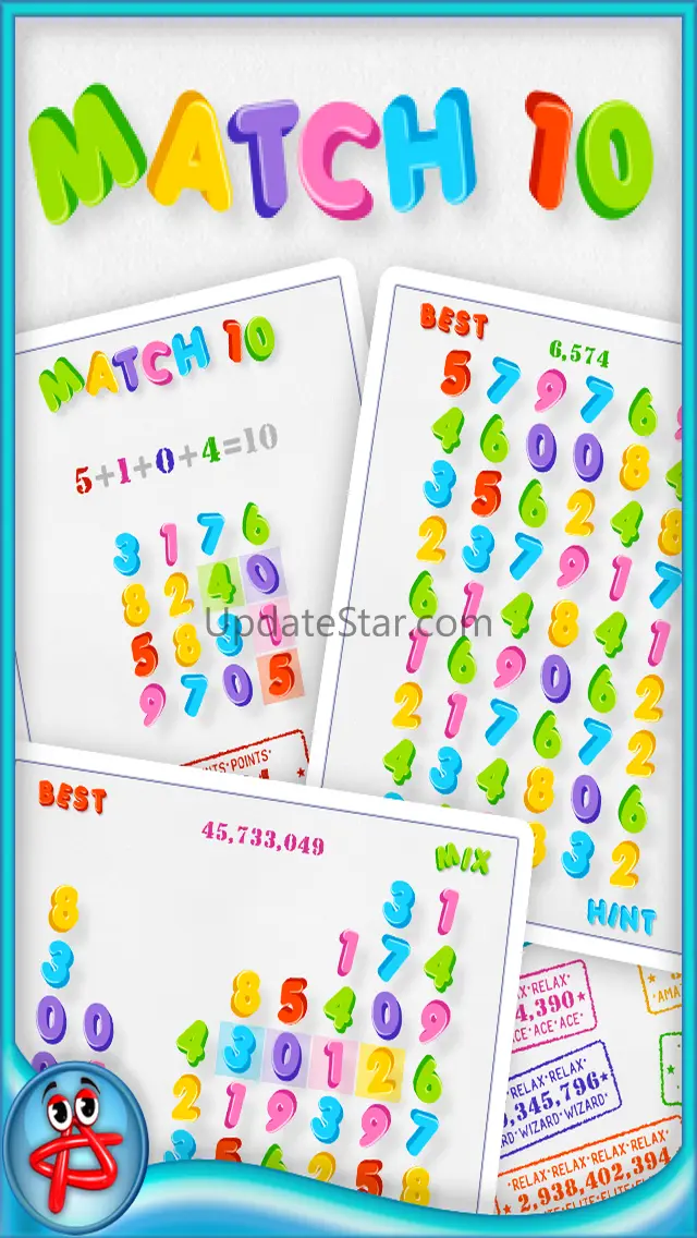 Match 10: Free Math Puzzle 1.2.3