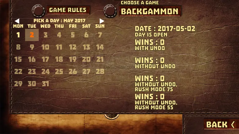 Backgammon 16 Games 7.05