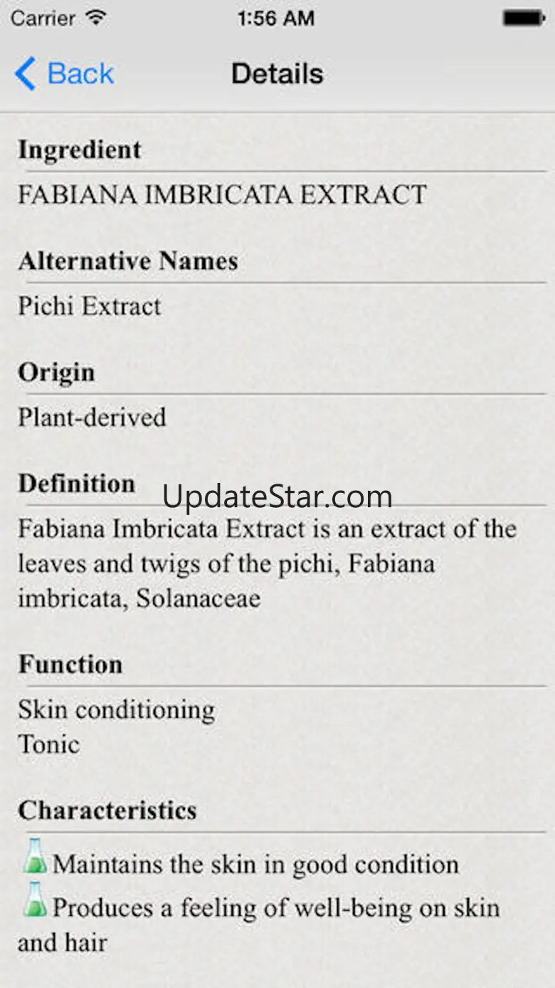 Cosmetic Ingredients Analyser 3.1