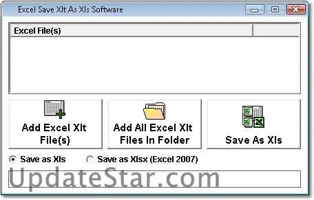 Excel Save Xlt As Xls Software