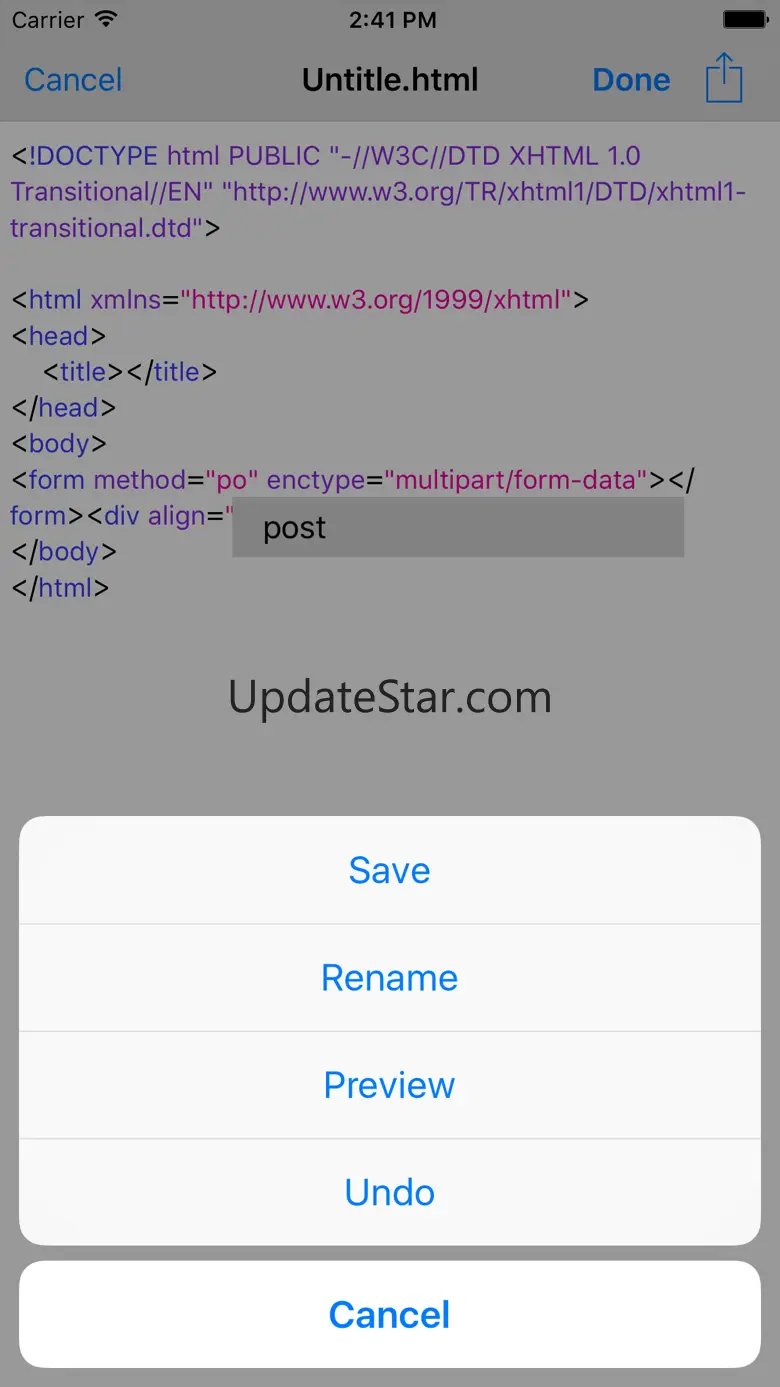 HTML & HTML5 Editor 1.4.0