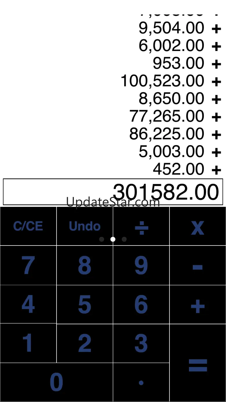 Adding Tape II adding machine with virtual tape 1.32