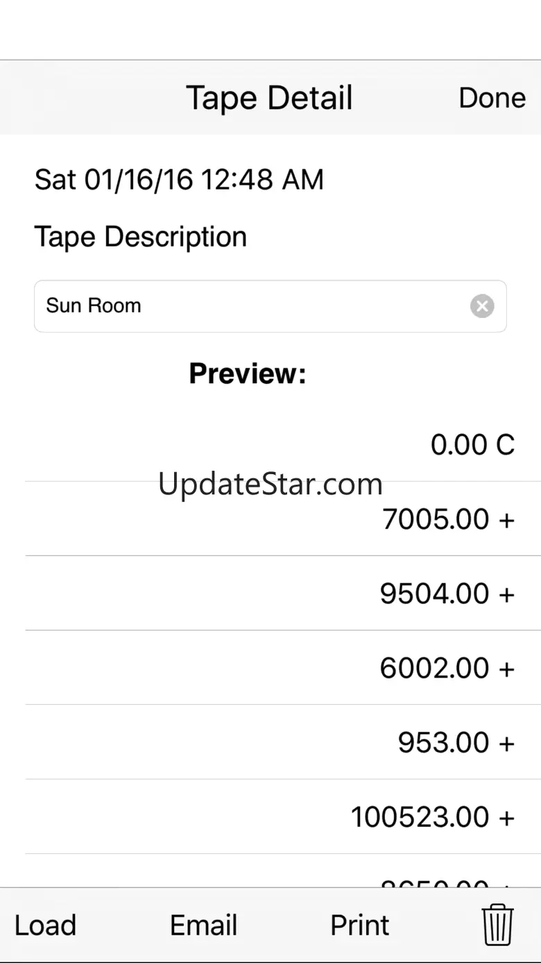 Adding Tape II adding machine with virtual tape 1.32