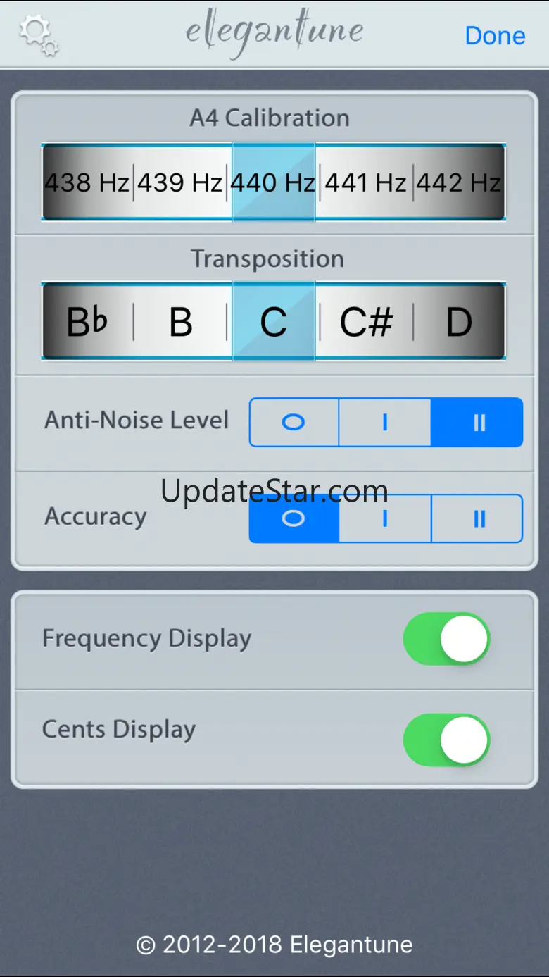 Elegantune Pro Chromatic Tuner 2.6