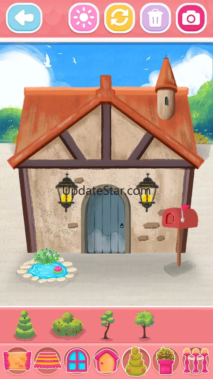 Glitter House coloring for kid 3.1
