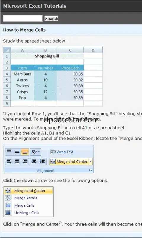 Tutorials for Excel - Free 3.0