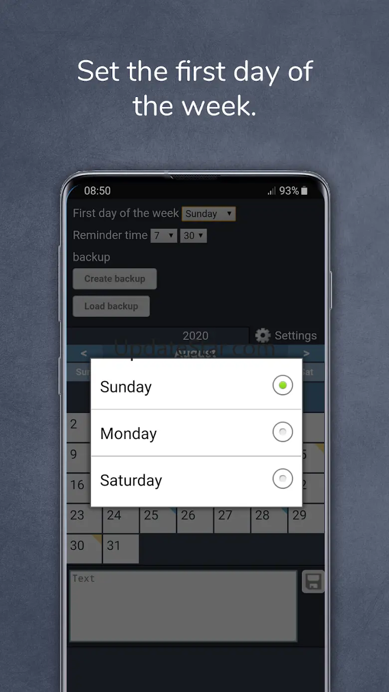 Calendar with Colors 0.20